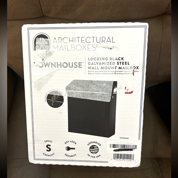 Vertical Small Galvanized Steel Wall Mount Mailbox📮4.1 x 8.6 x 10.1inches Black - Picture 2 of 9